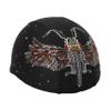 Helmetra Orange Bike with Angel Wings Bling Rhinestone Custom Helmet Cover,Helmet Skin, Half Helmet Cover view 3
