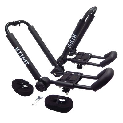 HTTMT KAYAK-FOLDABLE-A- 1 Pair Foldable Kayak (Style A) Carrier Boat Canoe Fold Rack Holder Snowboard J-Bar Roof Top Pair
