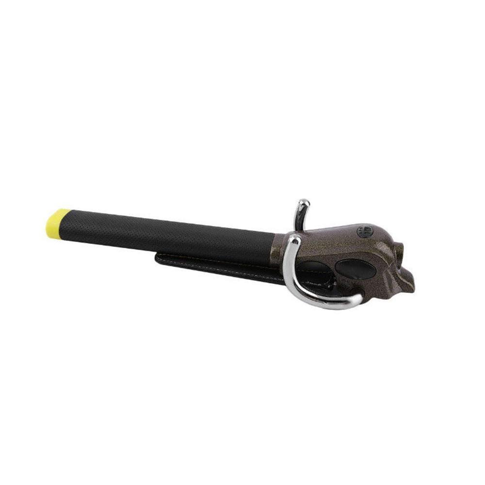 1PC Universal Foldable Car Anti-Theft Steering Wheel Lock and Three Keys Alloy+Leather