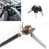 1PC Universal Foldable Car Anti-Theft Steering Wheel Lock and Three Keys Alloy+Leather view 4