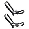 AfterMokit Foldable Kayak Racks with 8.3x17 inch Foam Upper Arm for Roof Rack Crossbar SUP Car Racks J Bar Rooftop Racks with 0.77 inch Steel Tube Black 1 Pair view 1