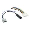 X AUTOHAUX 2 in 1 DC 12V Car Wire Harness Male Socket W FM Antenna Adapter Cable for Nissan view 1
