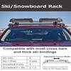 INNO INA951 Ski/Snowboard Rack L, Carry up to 6 Pairs of skis or 4 Snowboards, Easy Installation, Locks Included, Compatible with Aero & Square Bars, for SUVs, Wagons, EVs, Trucks, Cars view 3
