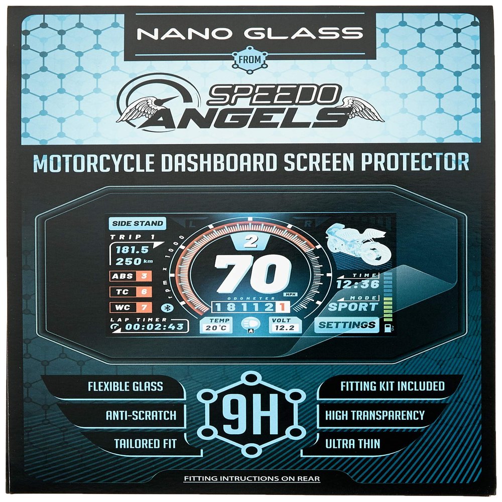 Speedo Angels Nano Glass Screen Protector compatible with MULTISTRADA 950/1200/1260 (2015+) x 2