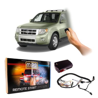 MPC Plug & Play Factory Remote Activated Remote Start Kit Compatible with 2008-2012 Ford Escape Hybrid - Includes T-Harness