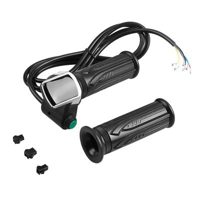 Fdit LCD Display Throttle Handlebar Grip for Electric Scooters, 36V, 2 Pack, ABS Material, 1.5m Cable