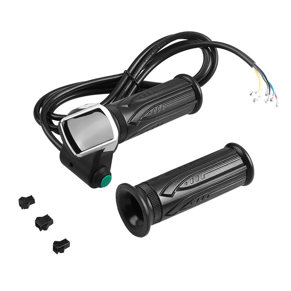 Fdit LCD Display Throttle Handlebar Grip for Electric Scooters, 36V, 2 Pack, ABS Material, 1.5m Cable