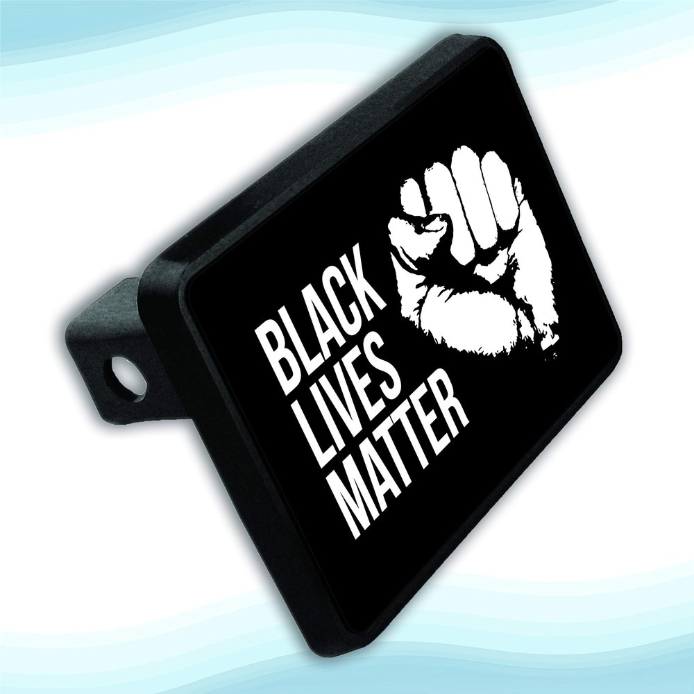 Black Lives Matter BLM Fist Black Civil Rights Activist Pride Harritage Afro American Hitch Plate for 2'' Receiver