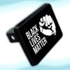 Black Lives Matter BLM Fist Black Civil Rights Activist Pride Harritage Afro American Hitch Plate for 2'' Receiver view 1