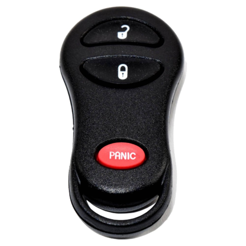 HQRP Remote Key Fob Shell Case Keyless Entry w/ 3 Buttons Compatible with Jeep Cherokee 1999 2000 2001; Grand Cherokee 1999 2000 2001 2002 2003 2004