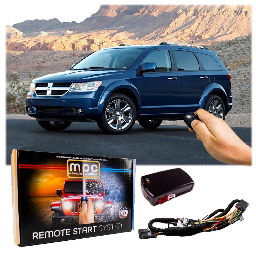 MPC Complete Factory Remote Activated Remote Start Kit Compatible with 2008-2010 Dodge Journey - Prewired - w/T-Harness