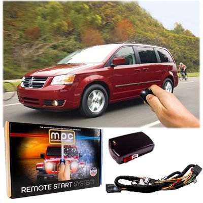MPC Complete Factory Remote Activated Remote Start Kit Compatible with 2008-2010 Dodge Grand Caravan - Prewired - w/T-Harness