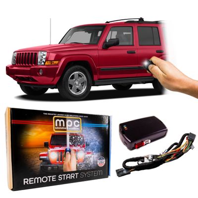 MPC Complete Factory Remote Activated Remote Start Kit Compatible with 2008-2010 Jeep Commander - Prewired - w/T-Harness