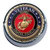 MotorDog69 Goldwing Coin Mount with Marine Veteran view 1