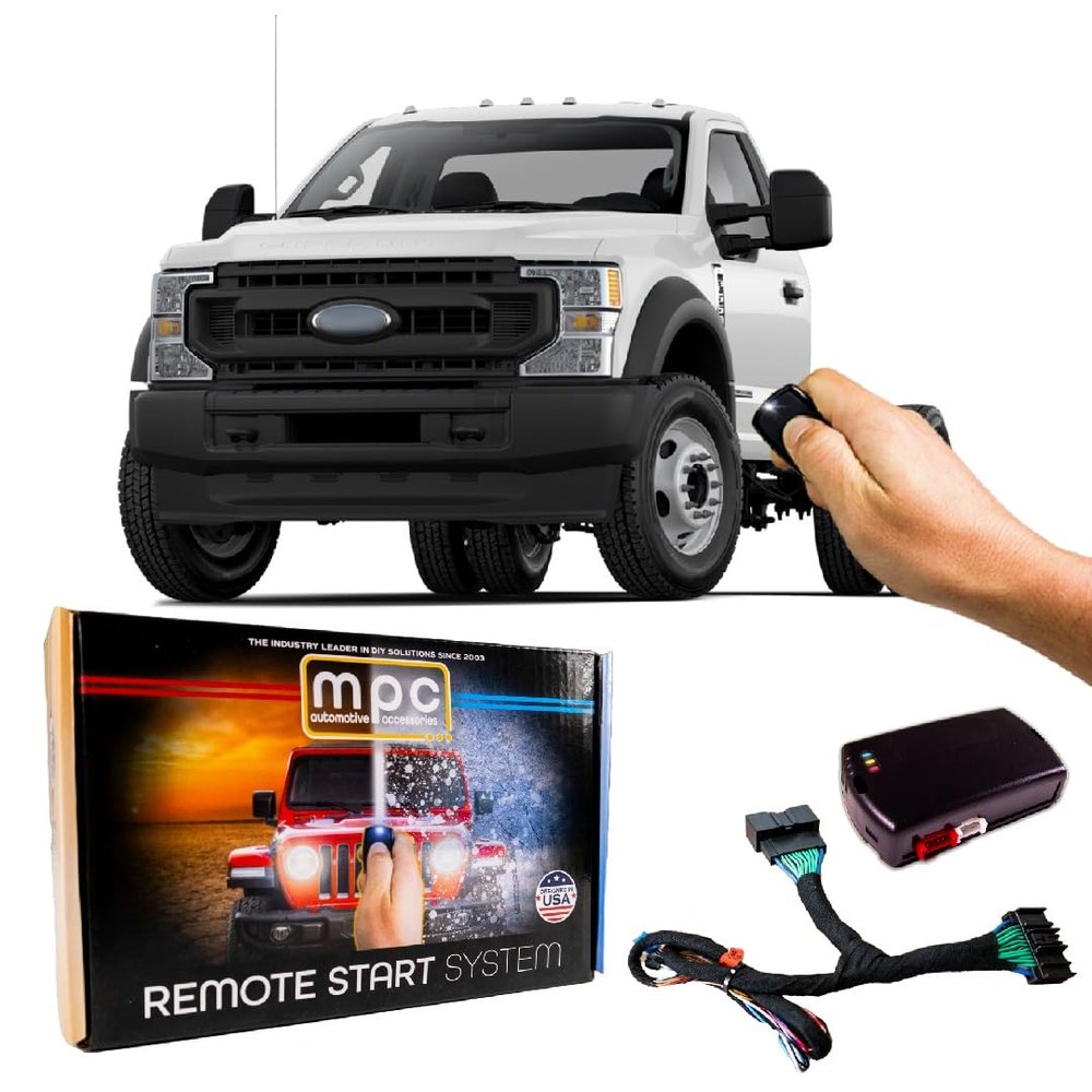 MPC Plug N Play Remote Starter Compatible with 2017-2022 Ford F-550 Super Duty |Gas| |Key to Start| with T-Harness OEM Key Fob Activated