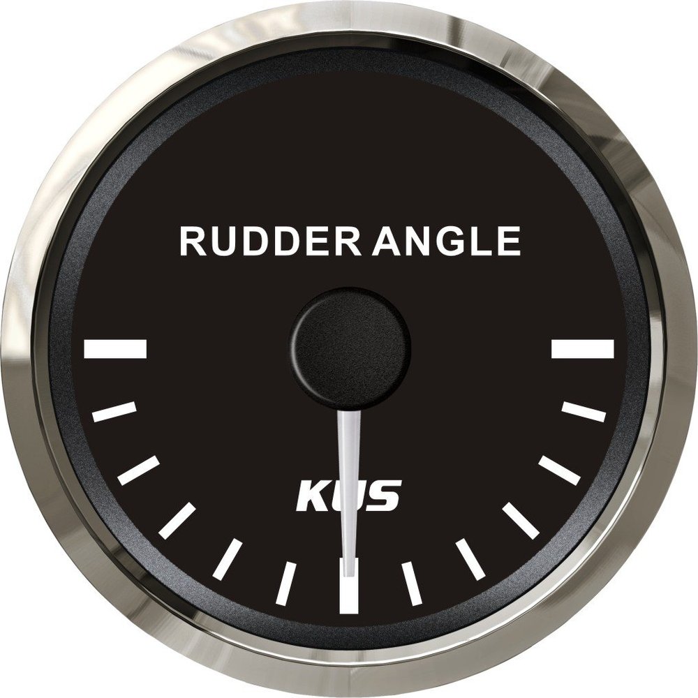 KUS DN52mm Black Rudder Angle Gauge 87-900ohm PN: KY09002 (Black)