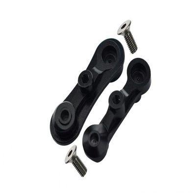 1:10 Baja Rey/Rock Rey/Hammer Rey U4 Upgrade Parts Aluminum Stabilizing Mount For Steering Assembly - 1Pr Set Black