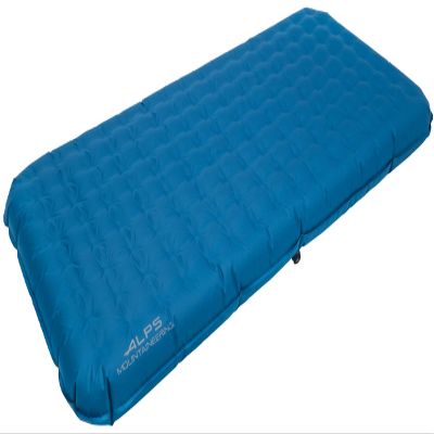 ALPS Mountaineering Vertex Air Bed Twin & Queen Size Options, PVC-Free Fabric, Coil System, Rechargeable Pump with Wall/Car Charger, Indoor/Outdoor Use