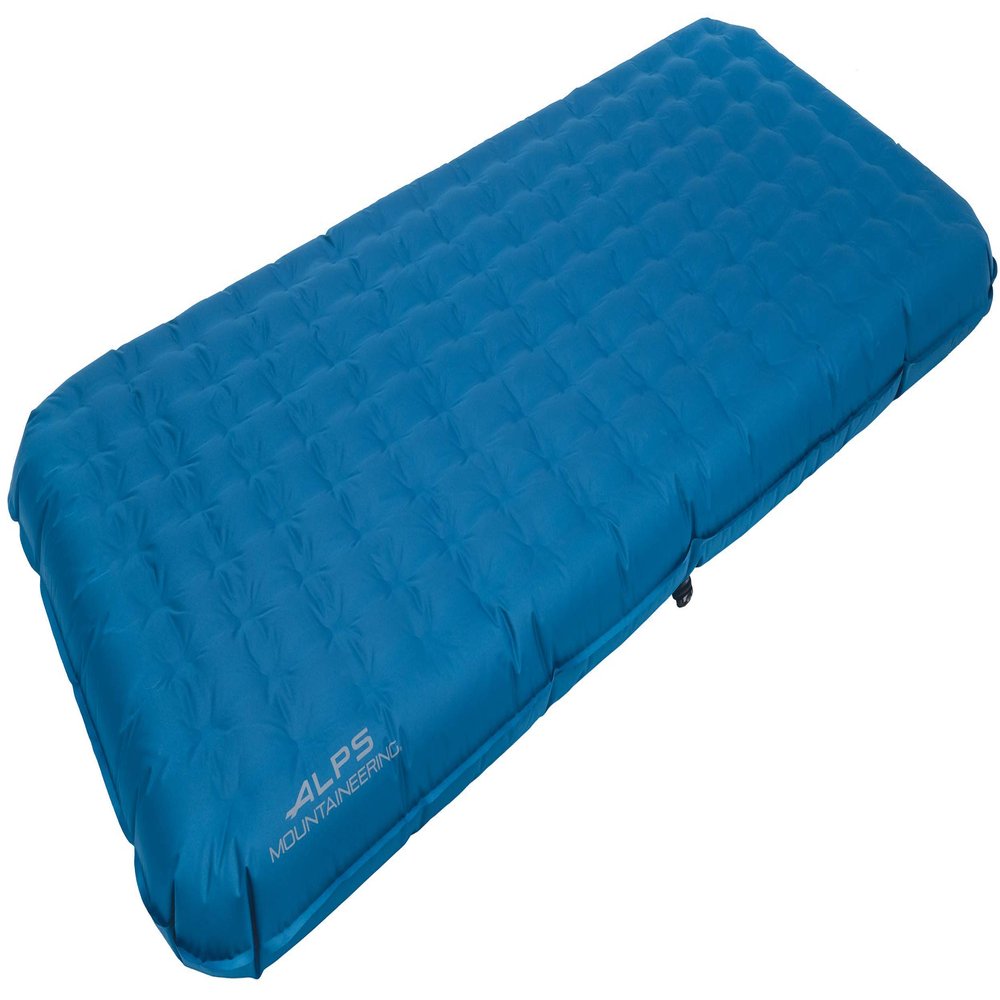 ALPS Mountaineering Vertex Air Bed Twin & Queen Size Options, PVC-Free Fabric, Coil System, Rechargeable Pump with Wall/Car Charger, Indoor/Outdoor Use