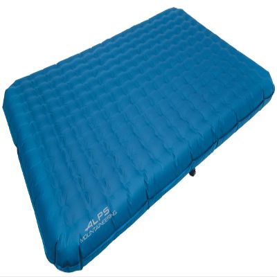 ALPS Mountaineering Vertex Air Bed Twin & Queen Size Options, PVC-Free Fabric, Coil System, Rechargeable Pump with Wall/Car Charger, Indoor/Outdoor Use