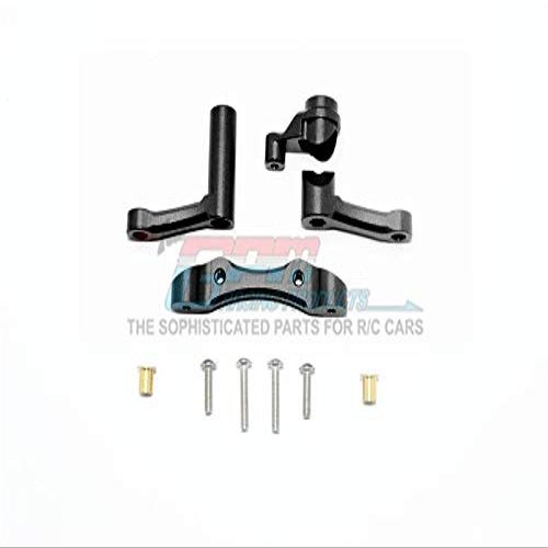 GPM For Losi 1:10 Baja Rey/Rock Rey/Hammer Rey U4 Upgrade Parts Aluminum Steering Assembly - 1 Set Black