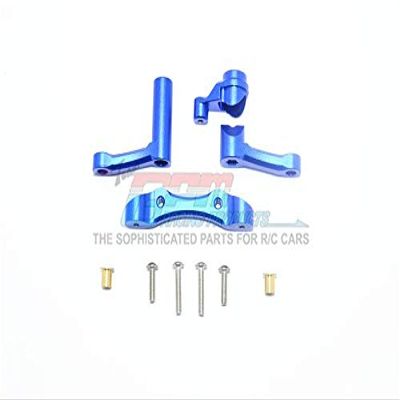 GPM For Losi 1:10 Baja Rey/Rock Rey/Hammer Rey U4 Upgrade Parts Aluminum Steering Assembly - 1 Set Blue