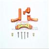 GPM For Losi 1:10 Baja Rey/Rock Rey/Hammer Rey U4 Upgrade Parts Aluminum Steering Assembly - 1 Set Orange view 1