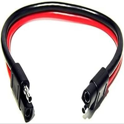 Pro Trucker 2 Pin Quick Disconnect Wire Harness SAE Connector Bullet Lead Cable - (12 Gauge / 48")