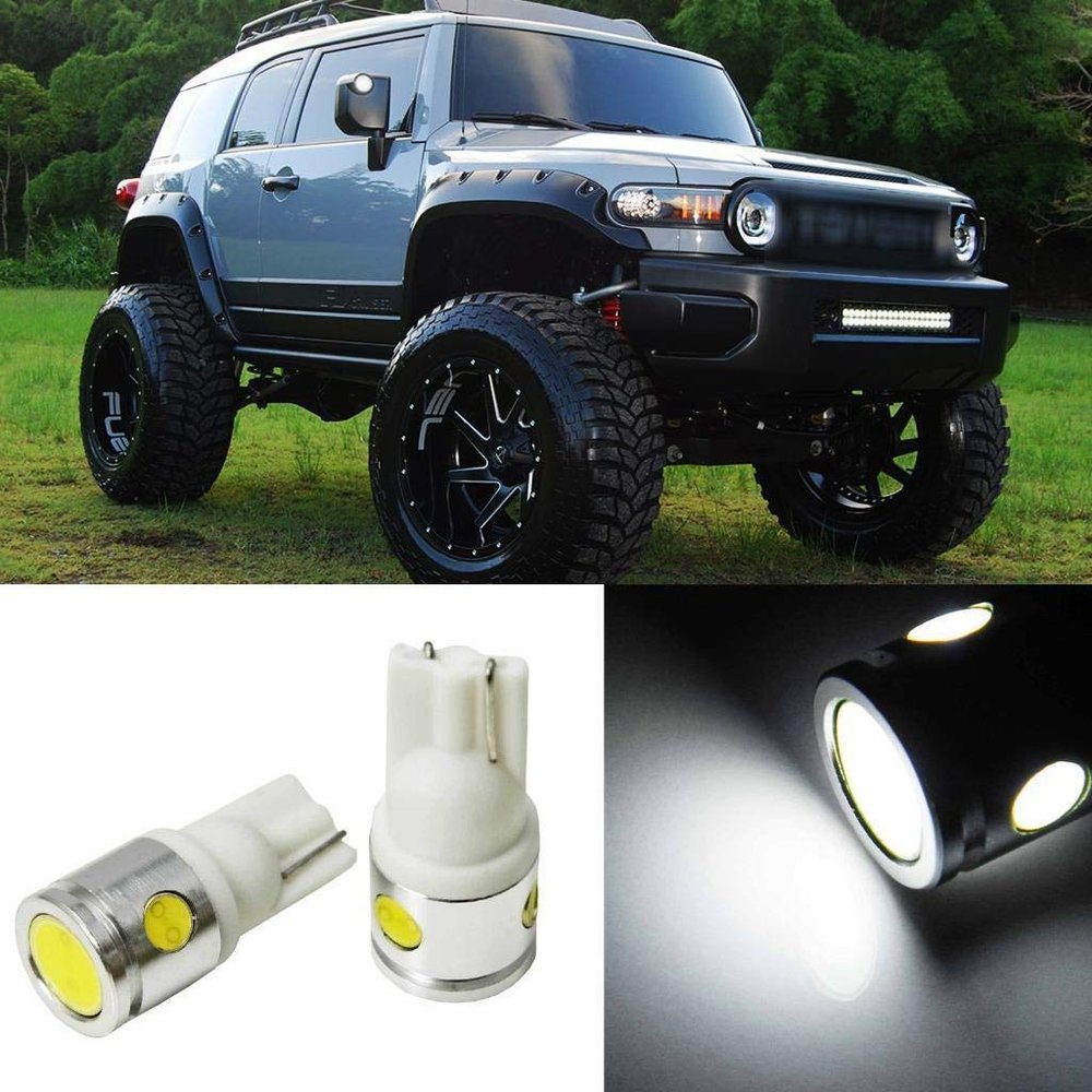 4-SMD High Power White LED Side Mirror Light Bulbs for 07-2014 Toyota FJ Cruiser