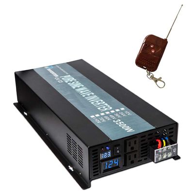 WZRELB 3500W Remote 12V 120V Pure Sine Wave Solar Power Inverter With Remote Control Switch, RBP350012VCRT