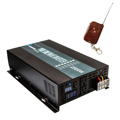 WZRELB RBP250024VCRT 2500W 24V 120V Pure Sine Wave Solar Power Inverter with Remote Control Switch