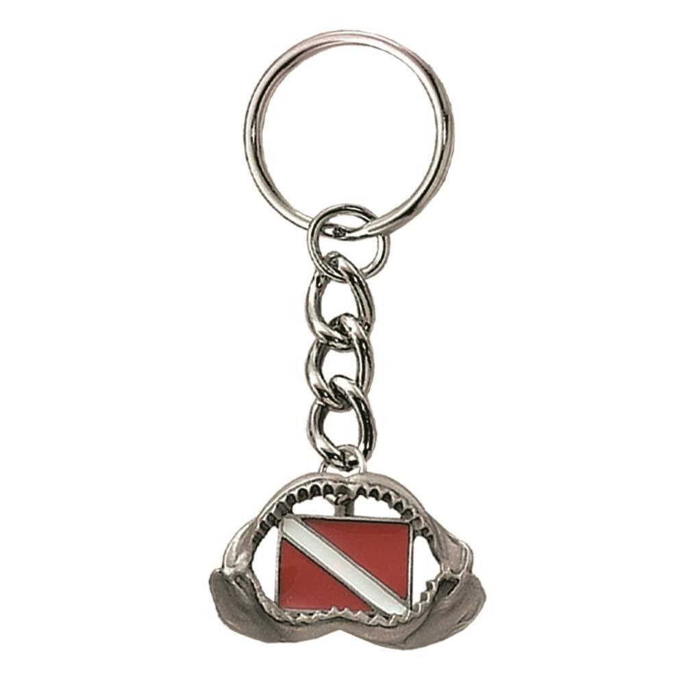 Scuba Diver Pewter Keychain