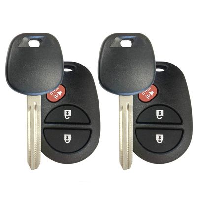 New Replacement Keyless Entry Remote Fob Control for GQ43VT20T + G Chip Key; by AutoKeyMax (Pair)
