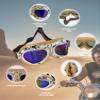 CRG Sports Motorcycle Goggle Aviator Pilot Style Cruiser Scooter Motocross Goggles for Man, Woman, Adult view 4