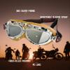 CRG Sports Motorcycle Goggle Aviator Pilot Style Cruiser Scooter Motocross Goggles for Man, Woman, Adult view 3