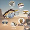 CRG Sports Motorcycle Goggle Aviator Pilot Style Cruiser Scooter Motocross Goggles for Man, Woman, Adult view 4