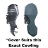 Oceansouth Custom Fit Full Covers for Yamaha Outboard Engine (F50H, F60F, F70A - 4CYL 996CC (from 2010 up to 2023), Leg Length:20") view 2