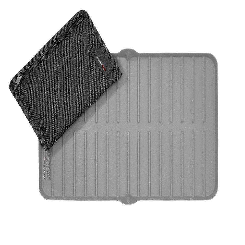 WeatherTech FlexTray - Silicone Multi-Use Protection Tray - Grey Tray + Storage Bag