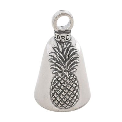 Guardian Bell Pineapple Good Luck Bell w/Keyring & Black Velvet Gift Bag | Motorcycle Bell | Lead-Free Pewter | Good Luck Gift to Friends & Family | Bike Bell | Made in USA
