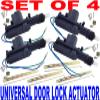 New Universal Door Lock Actuator (Set of 4) Fast Free USA Shipping view 1