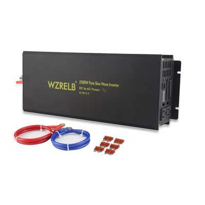 WZRELB Power Inverter 2500w Pure Sine Wave Inverter 24v 120v DC AC Converter