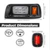 KEMIMOTO DS LED Light Kit Compatible with Club Car DS 1993 Newer Models, Golf Cart Street Legal LED Headlight Tail Light Kit for Gas Electric Models view 4