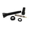 Road Up 44mm Tubeless Black Presta Valve Stem with Removable Core and Aluminum Dust Cap view 2