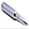 VMS Racing 50 Cal Caliber Chrome Silver TIP Bullet Antenna in Heavy Gauge CNC Machined Billet Aluminum Short Compatible with Ford Raptor F-150 10-21 2010-2021 view 2
