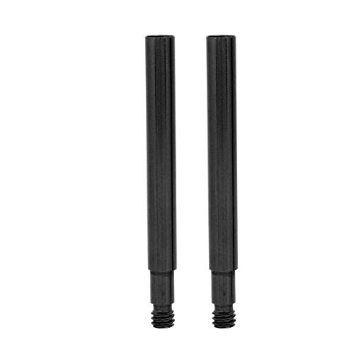 Valve Extender, 2Pcs Tube Valve Extenders Inner Tyre Valves Extension for Road Fixed Gear Tyre 60mm (Black)