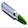 VMS Racing 50 Cal Caliber Chrome Green TIP Bullet Antenna in Heavy Gauge CNC Machined Billet Aluminum Short Compatible with Toyota Tundra 1999-2019 view 2