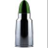 VMS Racing 50 Cal Caliber Chrome Green TIP Bullet Antenna in Heavy Gauge CNC Machined Billet Aluminum Short Compatible with Toyota Tundra 1999-2019 view 4