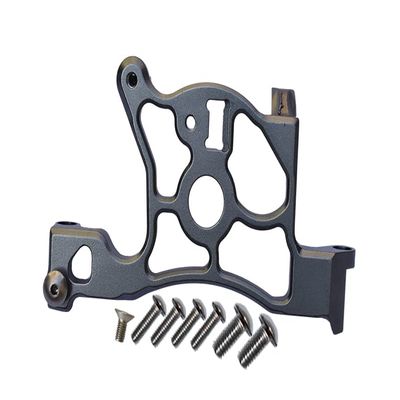 GPM For Traxxas Rustler 4X4 VXL (67076-4) Upgrade Parts Aluminum Rear Spur Gear Cover Mount - 1Pc Set Gray Silver