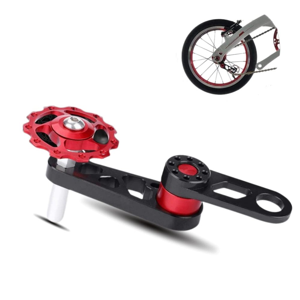 Bike Wheels, Folding Bike Chain Stabilizer Rear Derailleur Chains Single Speed Adjuster Suitable for Folding Bike with 11T or 13T Rear Derailleur