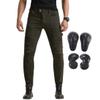 Takuey Men Motorcycle Riding Jeans Cycling Racing Pants with 4 X Knee Hip Protector Pads (M=30) Brown view 1
